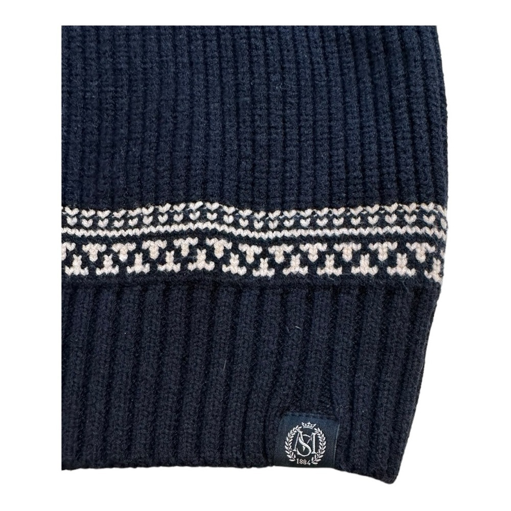 Marks & Spencer Cotton Blend Fair Isle Half Zip Jumper - Size Large - Picture 8 of 11